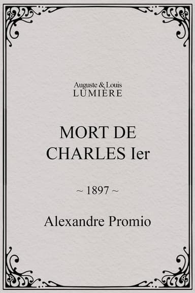 Mort de Charles Ier poster