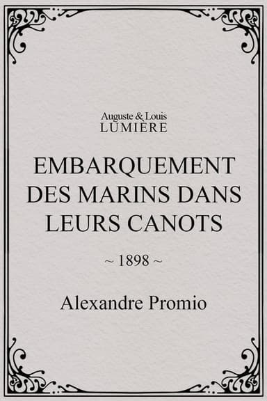 Embarquement des marins dans leurs canots poster