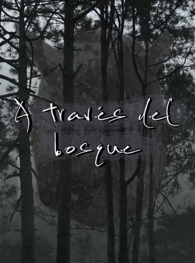 A través del bosque poster