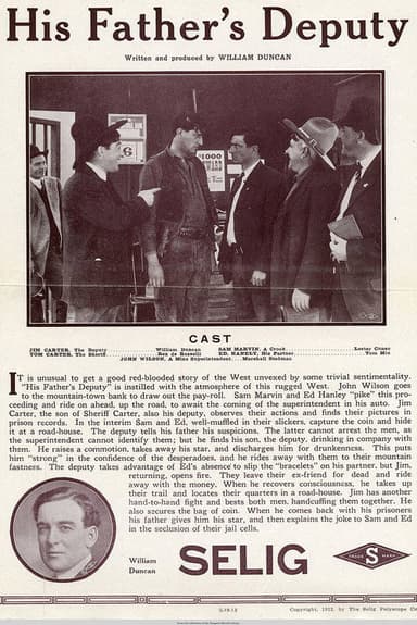 His Father's Deputy poster