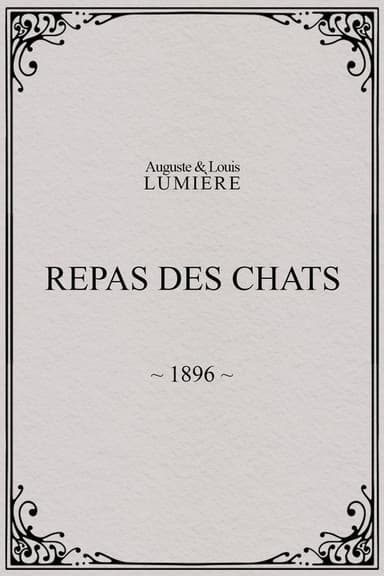 Repas des chats poster