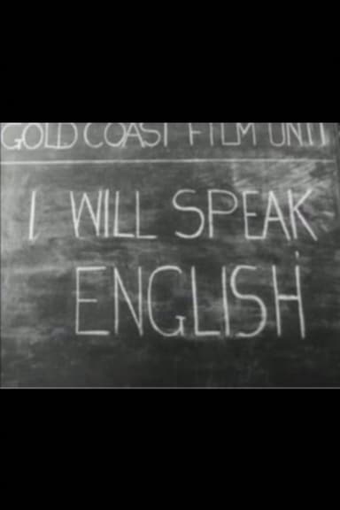 I Will Speak English poster