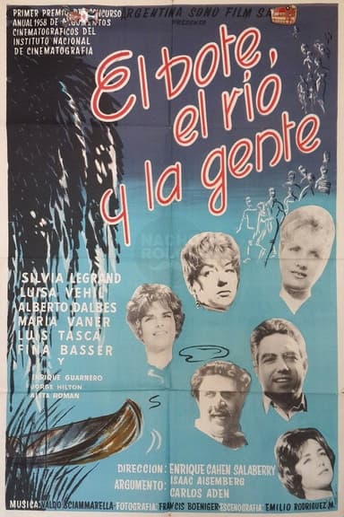 The boat, the river and the people poster