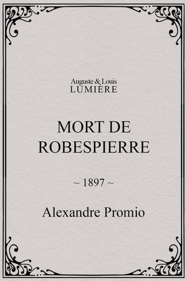Mort de Robespierre poster