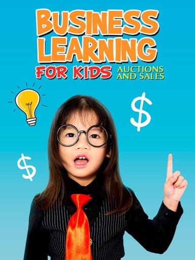 Business learning for kids: Auctions And Sales poster