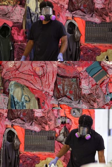 Kevin Beasley’s Raw Materials poster