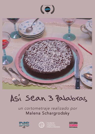 Así sean 3 palabras poster