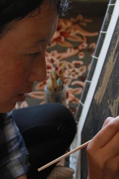 A Woman Who Paints Thangkas poster