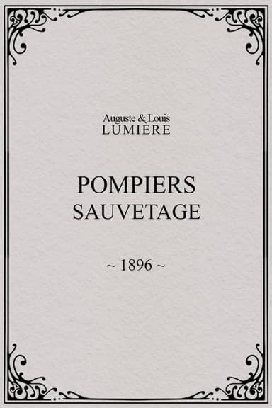 Pompiers : sauvetage poster