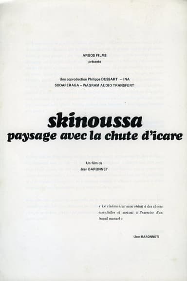 Skinoussa, paysage avec la chute d'Icare poster
