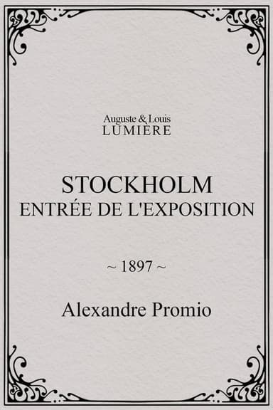 Stockholm, entrée de l'exposition poster