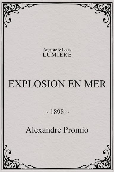 Explosion en mer poster