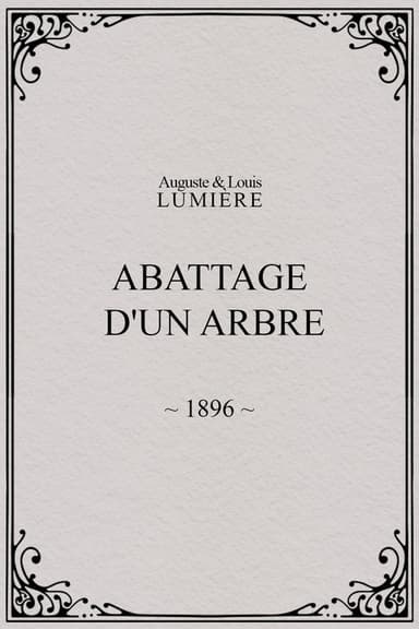 Abattage d'un arbre poster