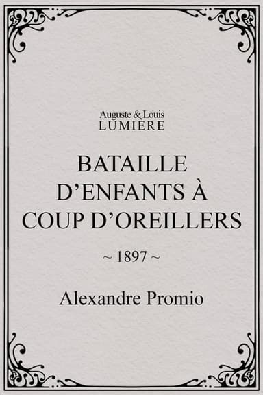 Bataille d’enfants à coup d’oreillers poster