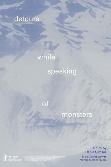 detours while speaking of monsters poster