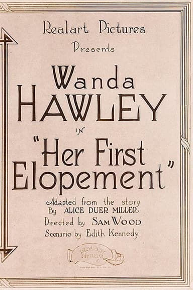 Her First Elopement poster