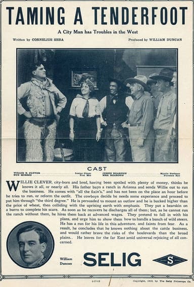 Taming a Tenderfoot poster