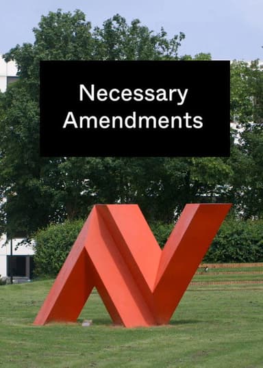 Necessary Amendments poster