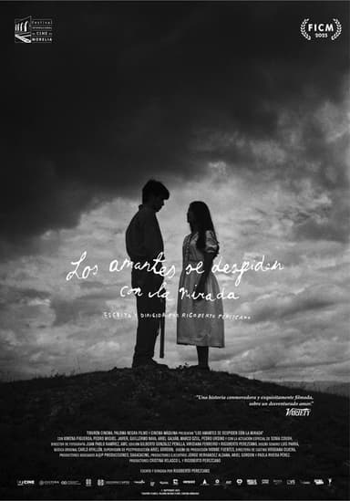 Lovers bid farewell with a glance poster