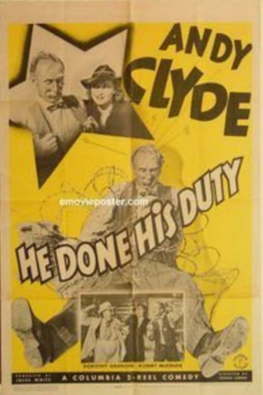 He Done His Duty poster