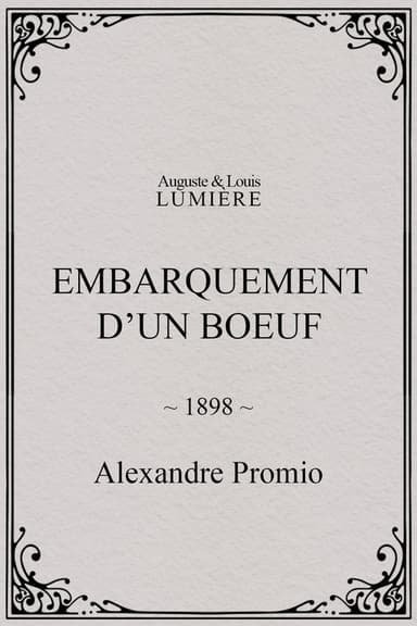 Embarquement d’un boeuf poster