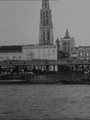Anvers: arrivée en Bateau poster