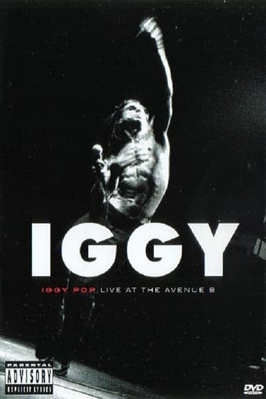 Iggy Pop Live at the Avenue B poster