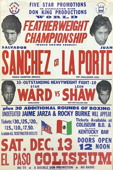 Salvador Sanchez vs. Juan Laporte poster