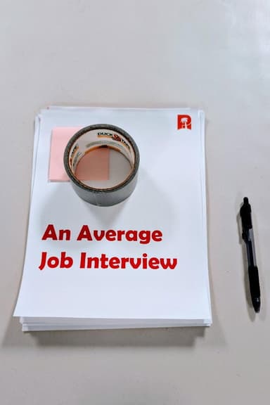 An Average Job Interview poster