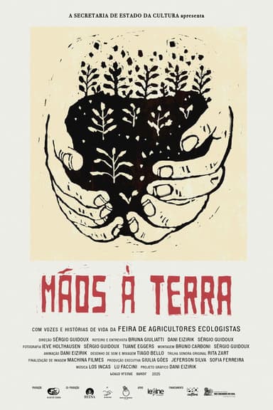Hands to the earth poster