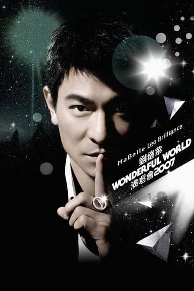 Andy Lau Wonderful World Concert Tour Shanghai 2008 poster