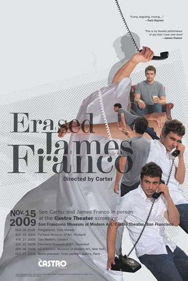 Erased James Franco poster