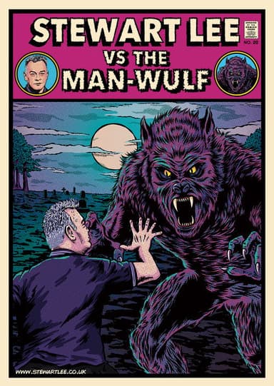 Stewart Lee vs The Man-Wulf poster