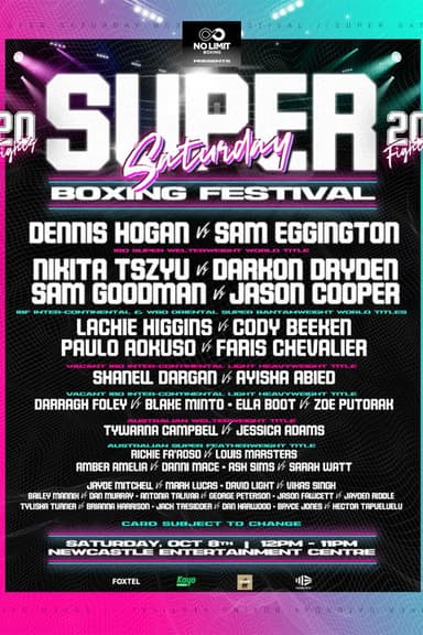 Dennis Hogan vs. Sam Eggington poster