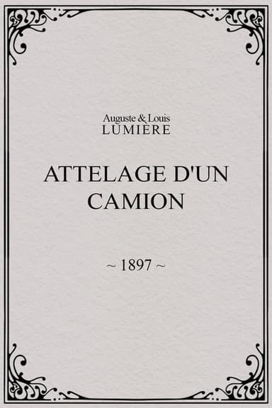Attelage d'un camion poster