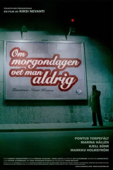 Om morgondagen vet man aldrig poster