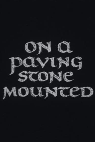 On a Paving Stone Mounted poster