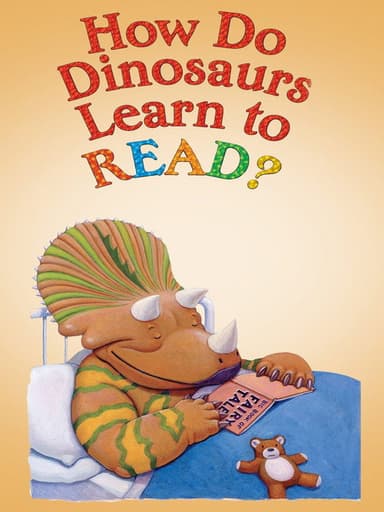 How Do Dinosaurs Learn to Read poster