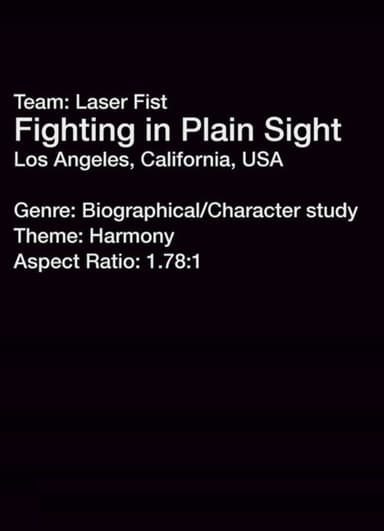 Fighting in Plain Sight poster