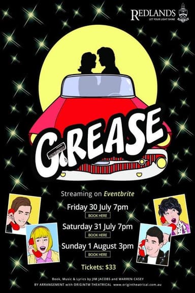Redlands Grease poster