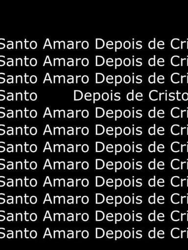 Santo Amaro Depois de Cristo poster