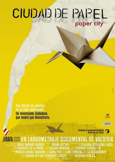 Ciudad de papel poster