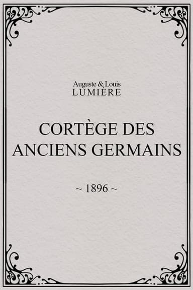 Cortège des anciens Germains poster