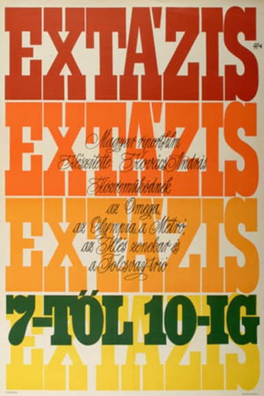 Ecstasy from 7 to 10 poster