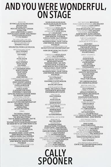 And You Were Wonderful, On Stage poster