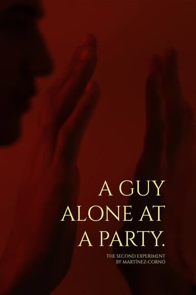 A guy alone at a party. poster