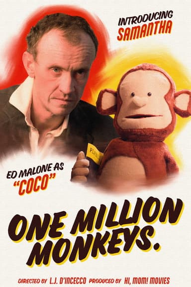 ONE MILLION MONKEYS. poster