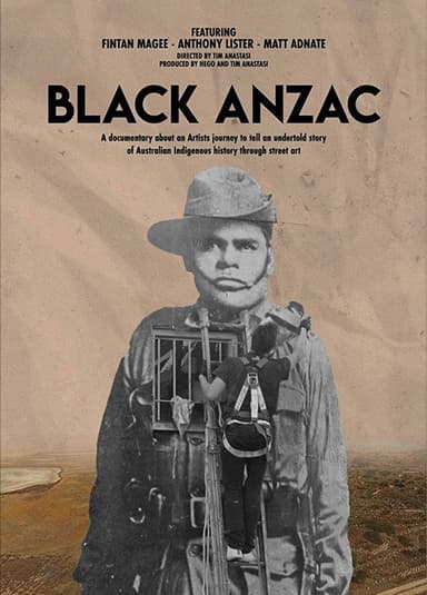 Black ANZAC poster