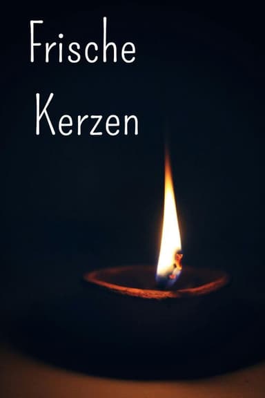 Frische Kerzen poster