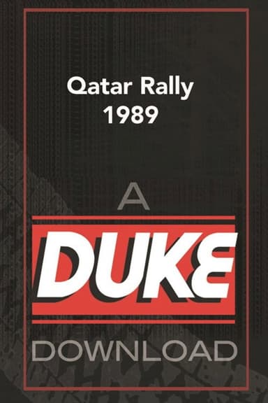 Qatar Rally 1989 poster